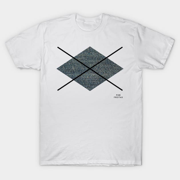 Big denim argyle diamond : T-Shirt by Annie Pom Freitag